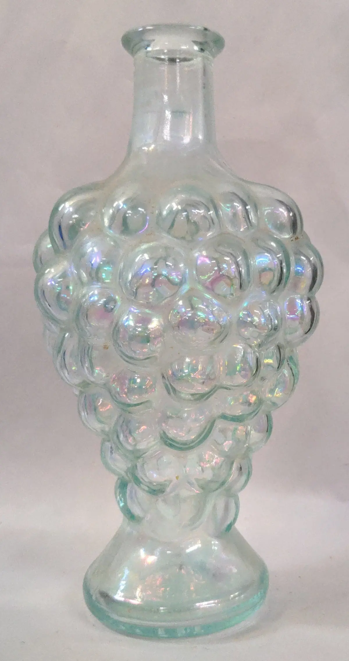 Clear Knobby Glass Vase 1