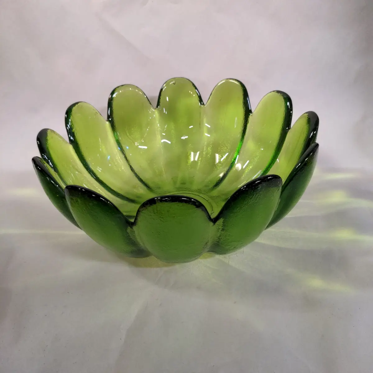 Green Leaf Glass  Bowl 1