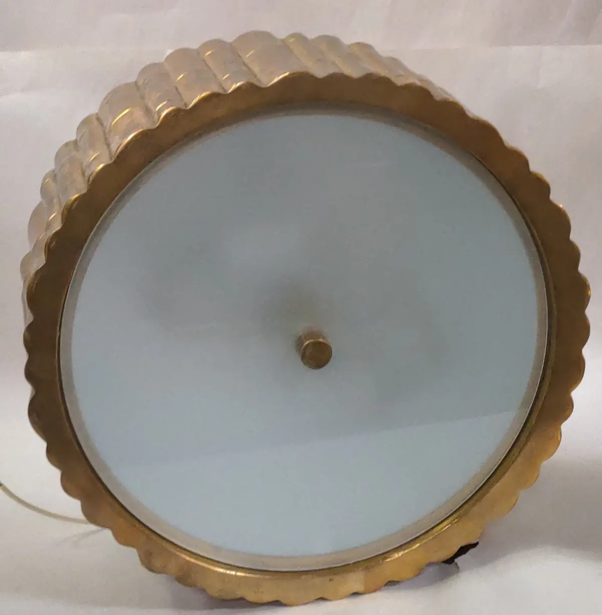 Brass Faux Bamboo Ceiling Light 1