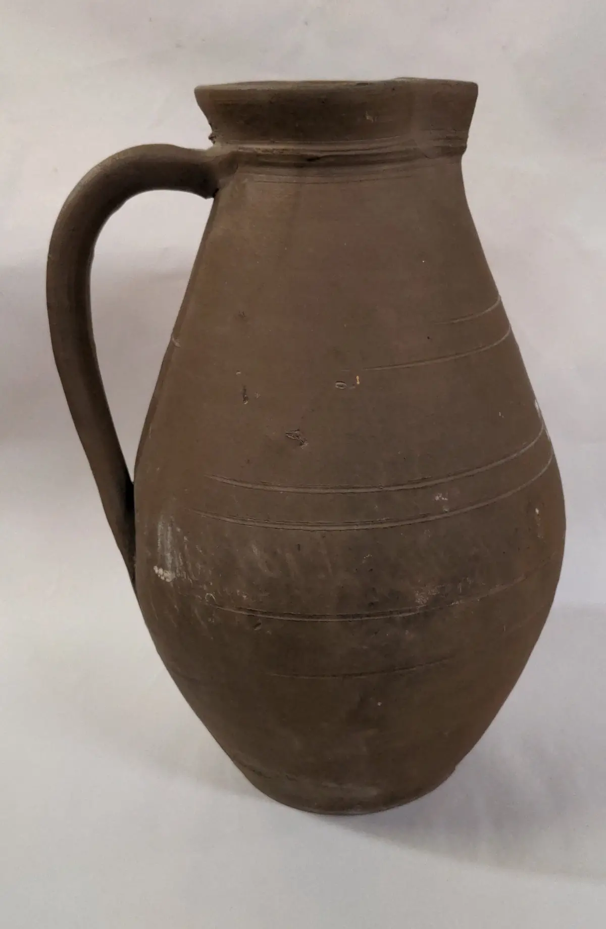 Tall Pottery Pitcher 1