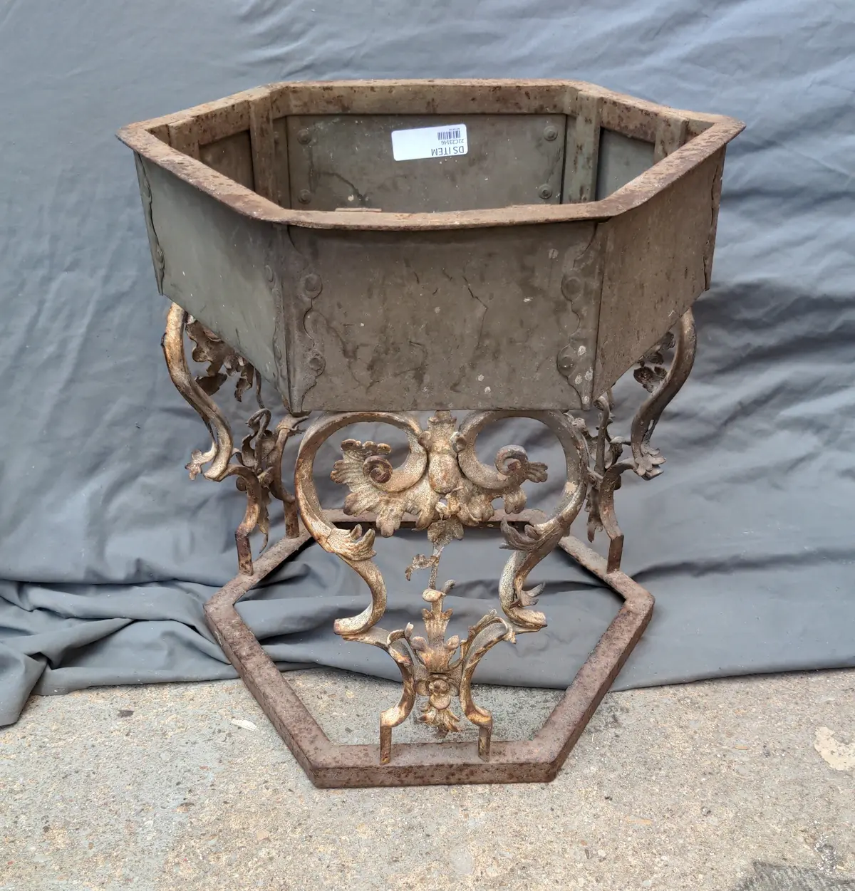 Iron With Scroll Work Plant Stand - No Top 1