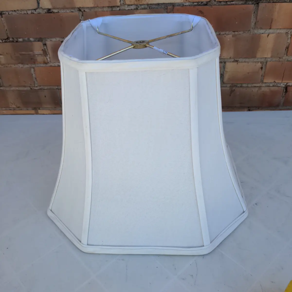 Octagon Shaped Linen Shade 1