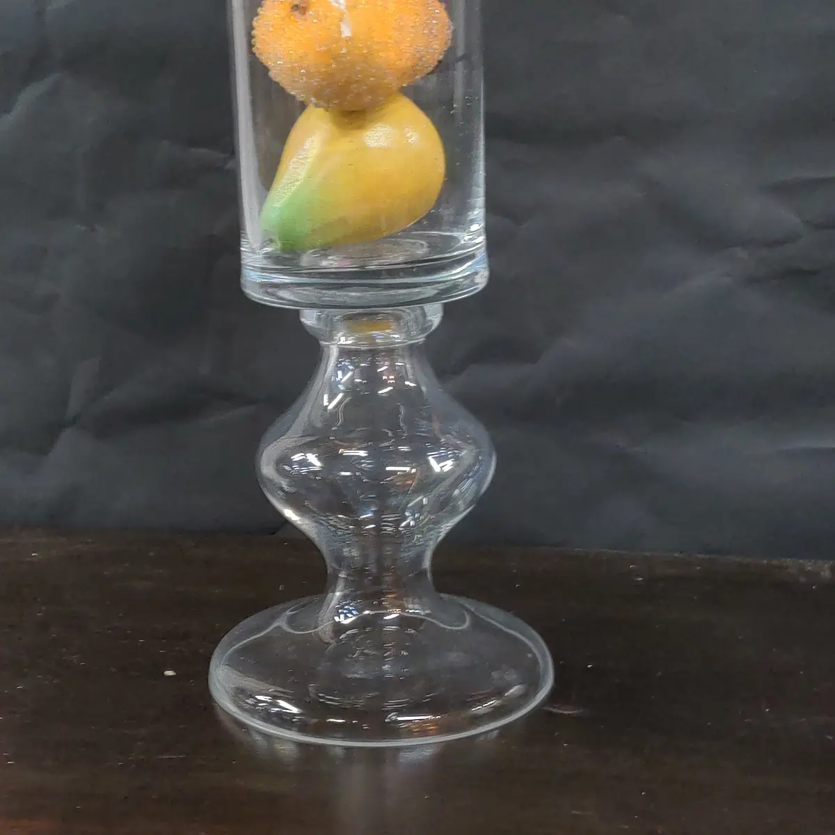 Very Tall Crystal Footed Vase 1