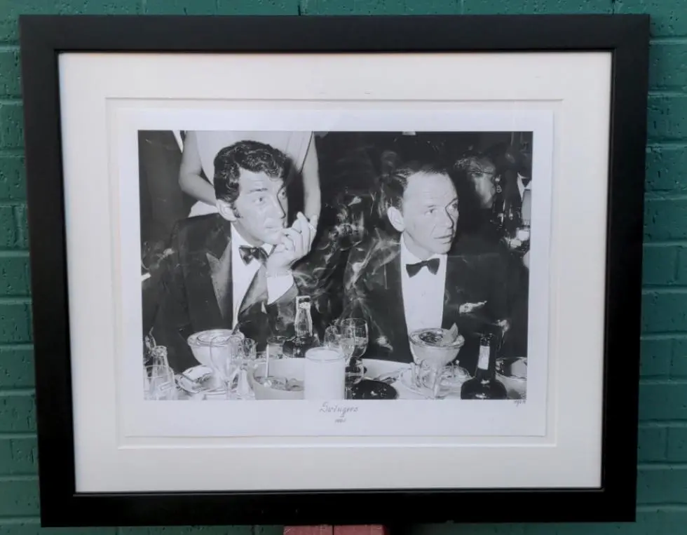 Framed/Numbered Photo Of Sinatra & Dean Martin "The Swingers 1961" 1