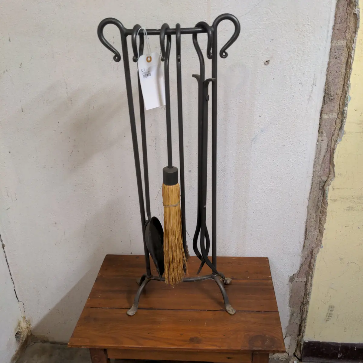 Black Wrought Iron Fire Tool Set 1