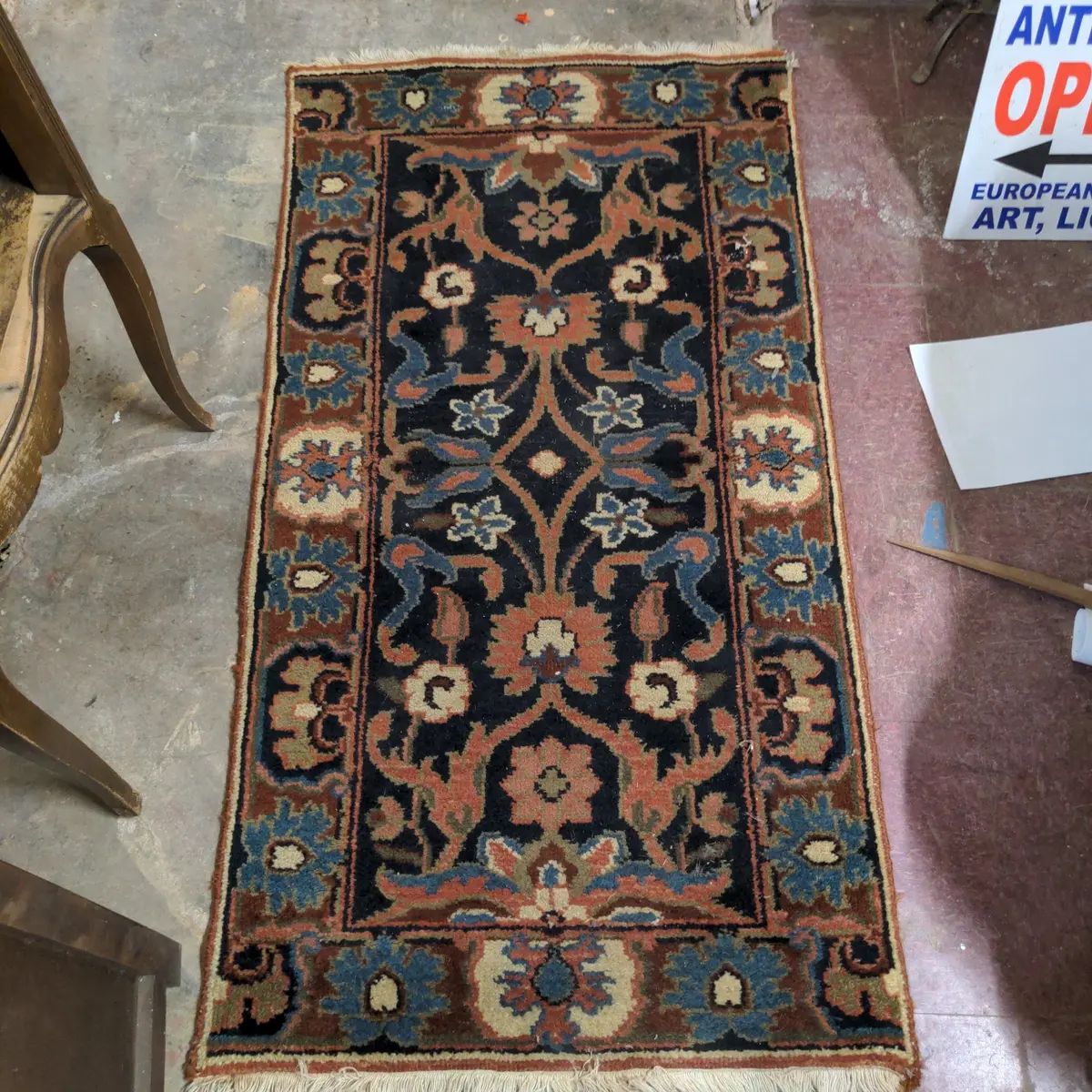 Small Hand Knotted Rug 1