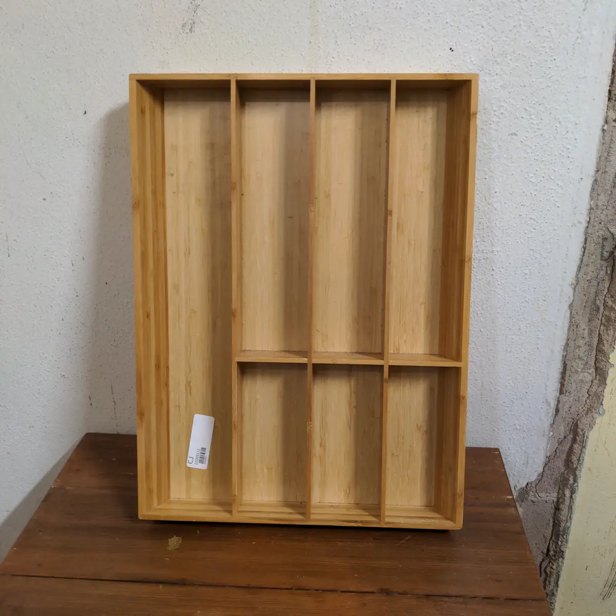 Large Bamboo Tray With Slats 1