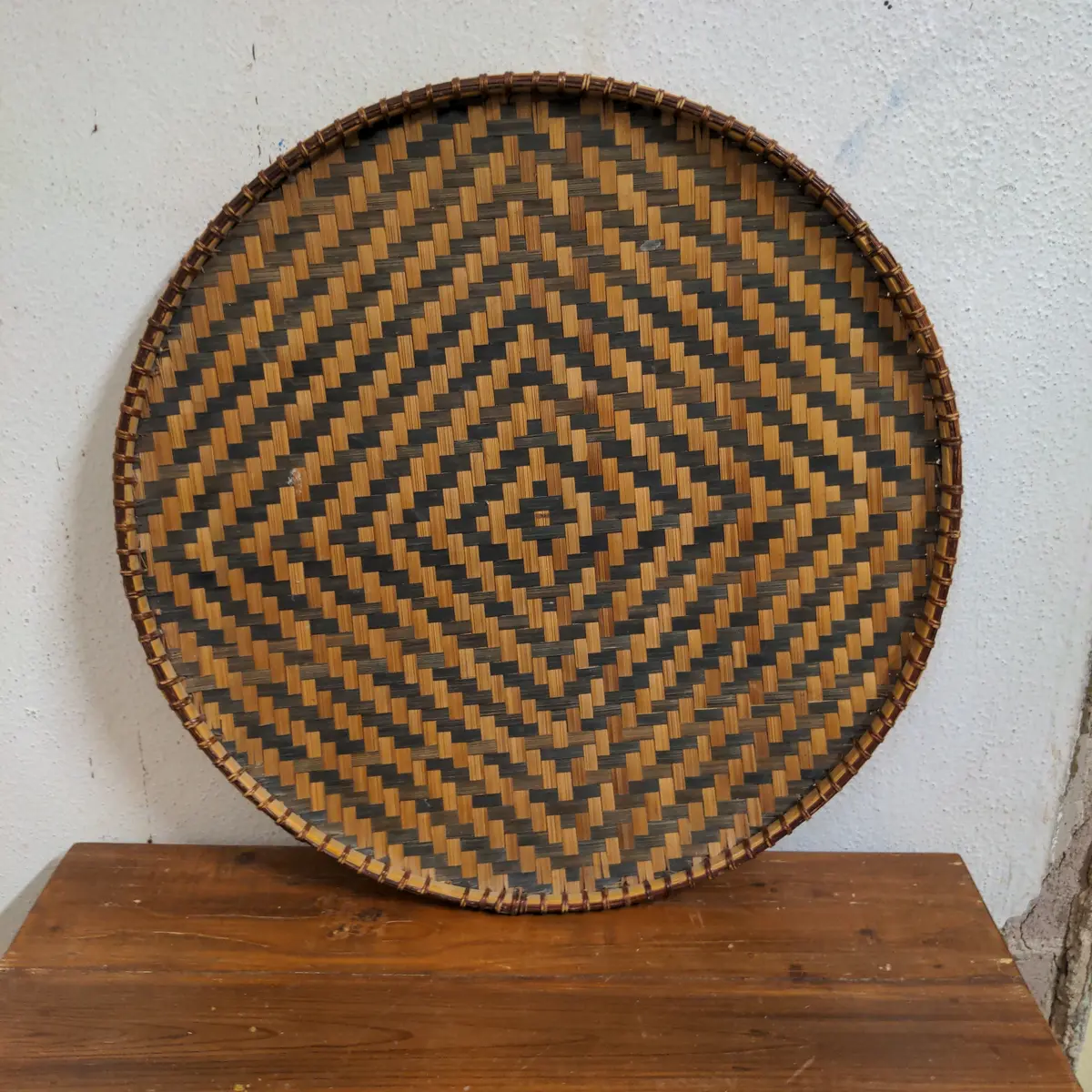Round Woven Art Basket 1