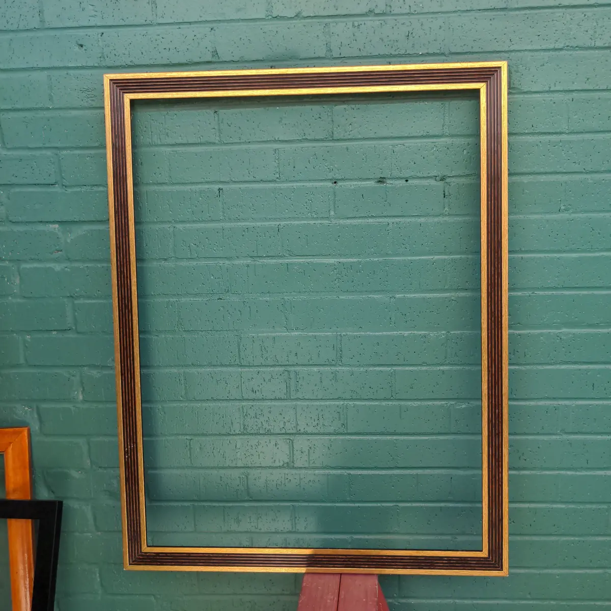 Modern Frame With Gold Edge And Black And Brown 1