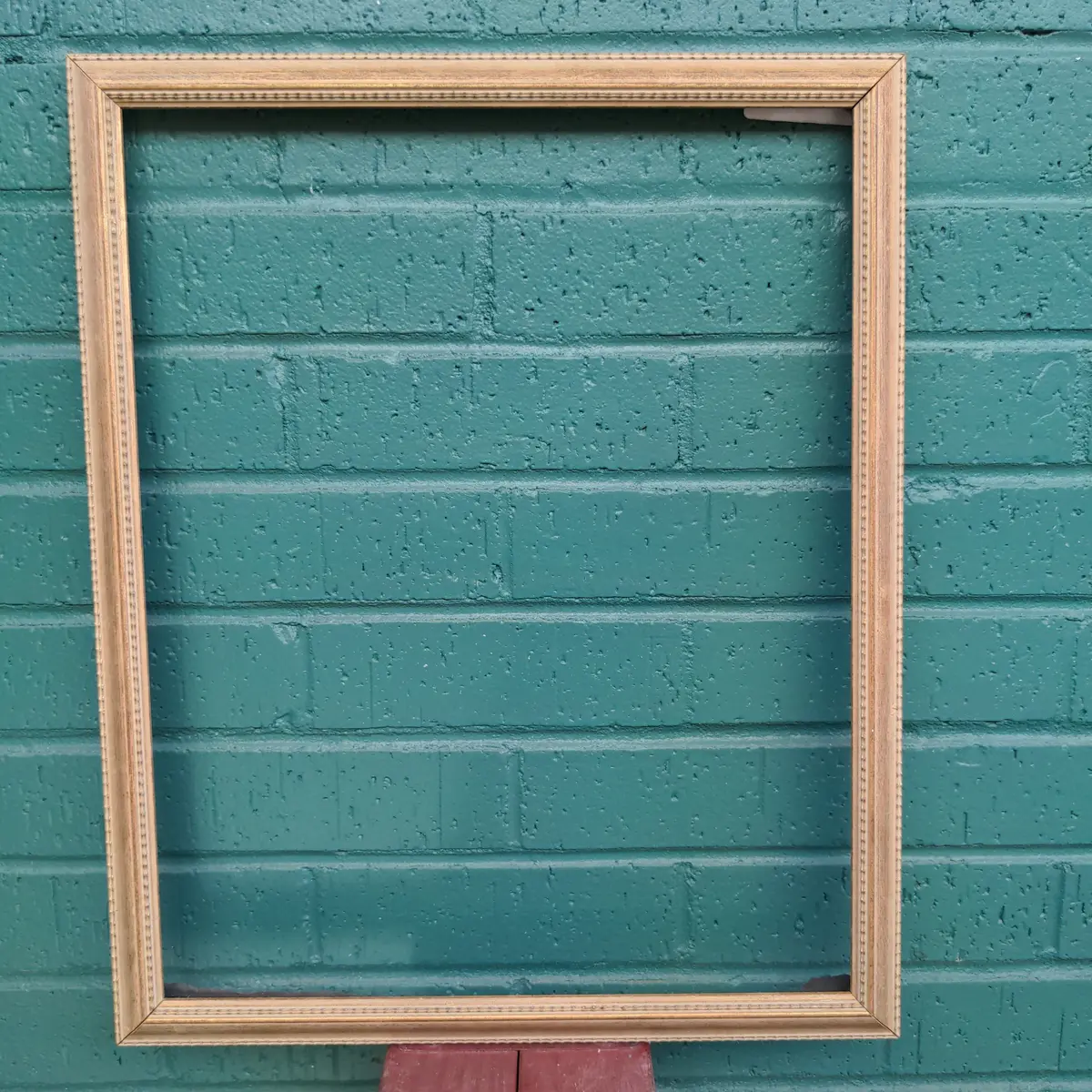 Small Brown Wash Frame With Beading 1
