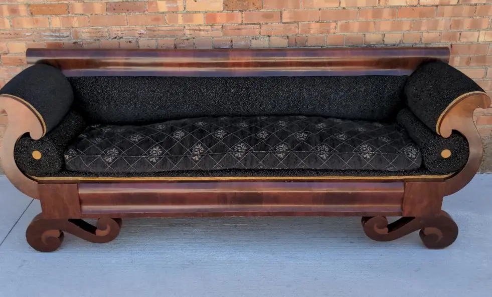 Empire Flame Mahogany Sofa 1