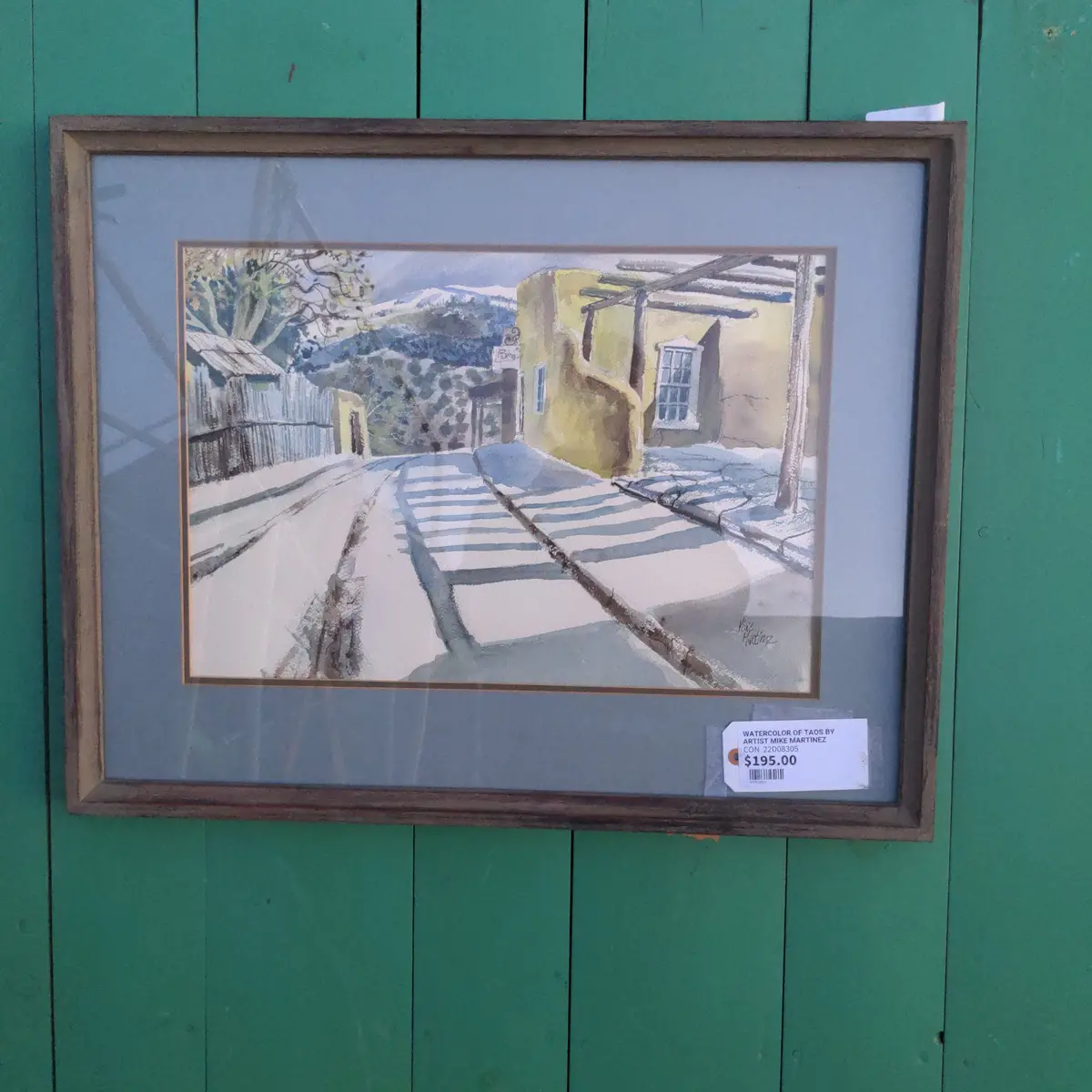Watercolor Of Taos By Artist Mike Martinez 1