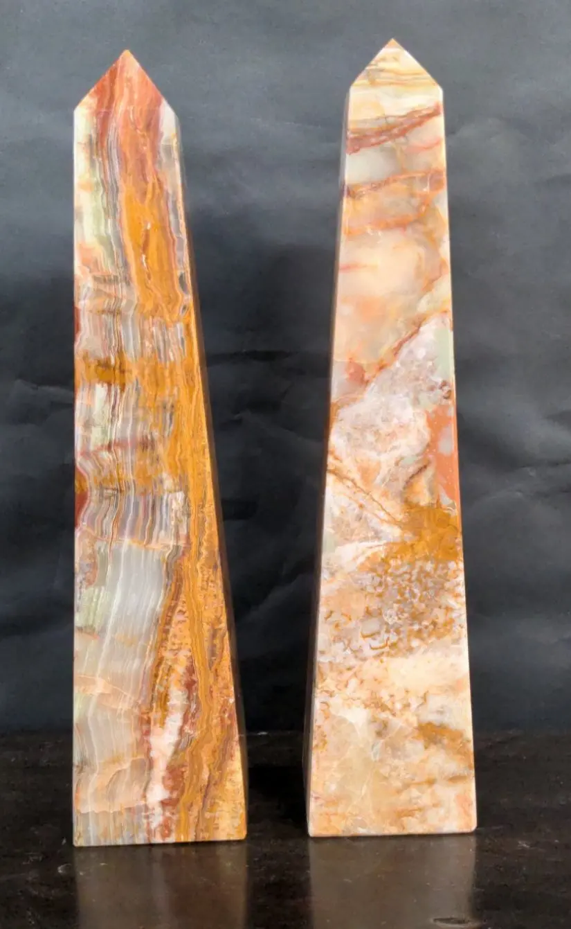 Pair Of Marble Obelisks 1