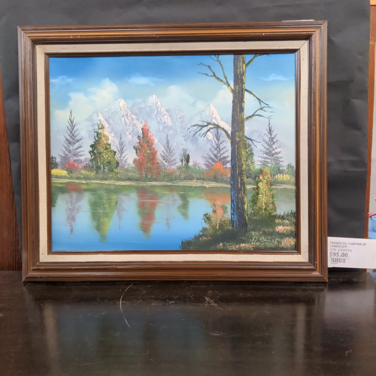 Framed Oil Painting Of Landscape 1