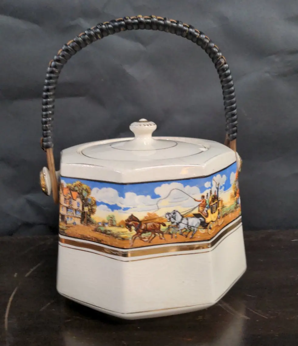 English Biscuit Jar As Found 1