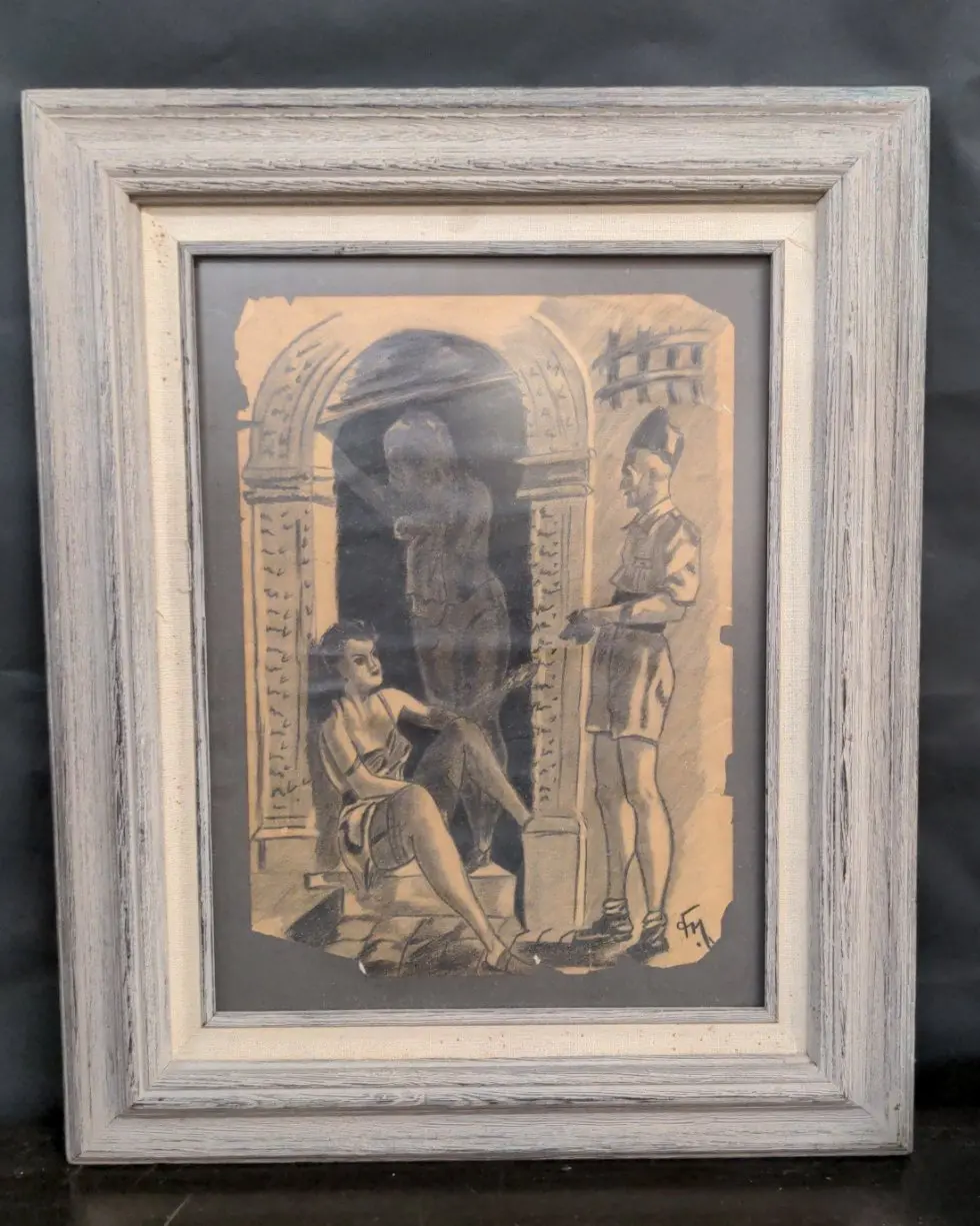 Egyptian Charcoal Drawing 1
