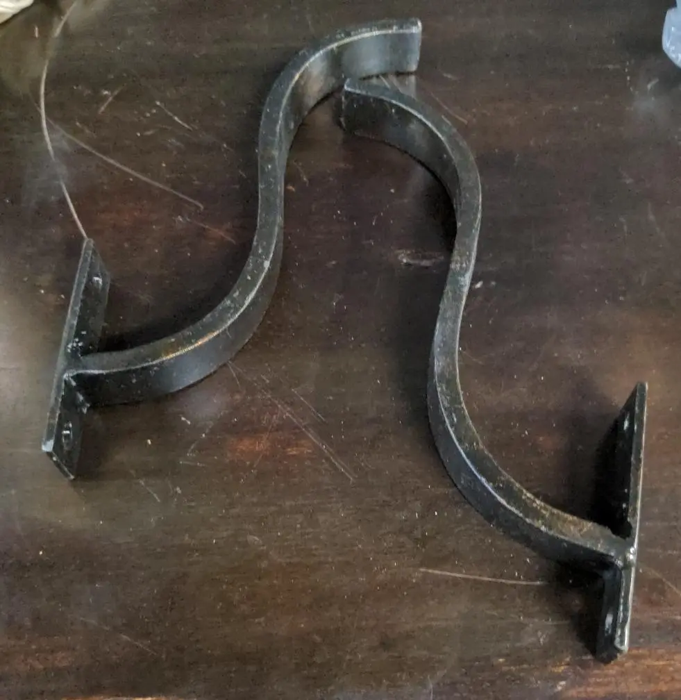 Pair Of Not Old Black Coat Hooks 1