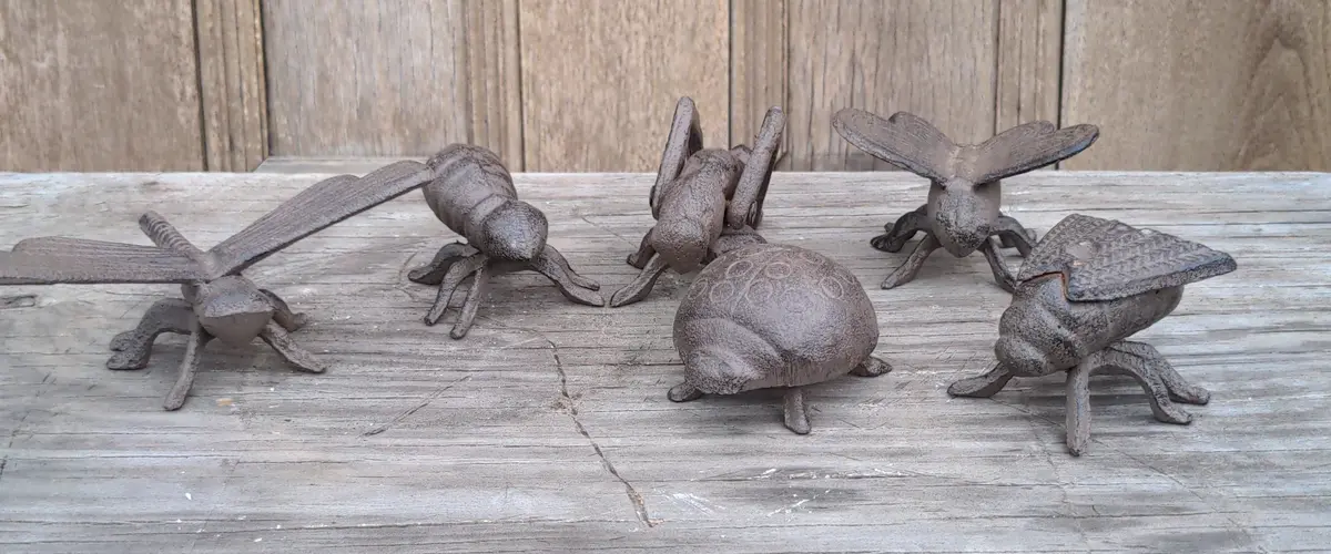 Set Of Four Iron Bugs 1