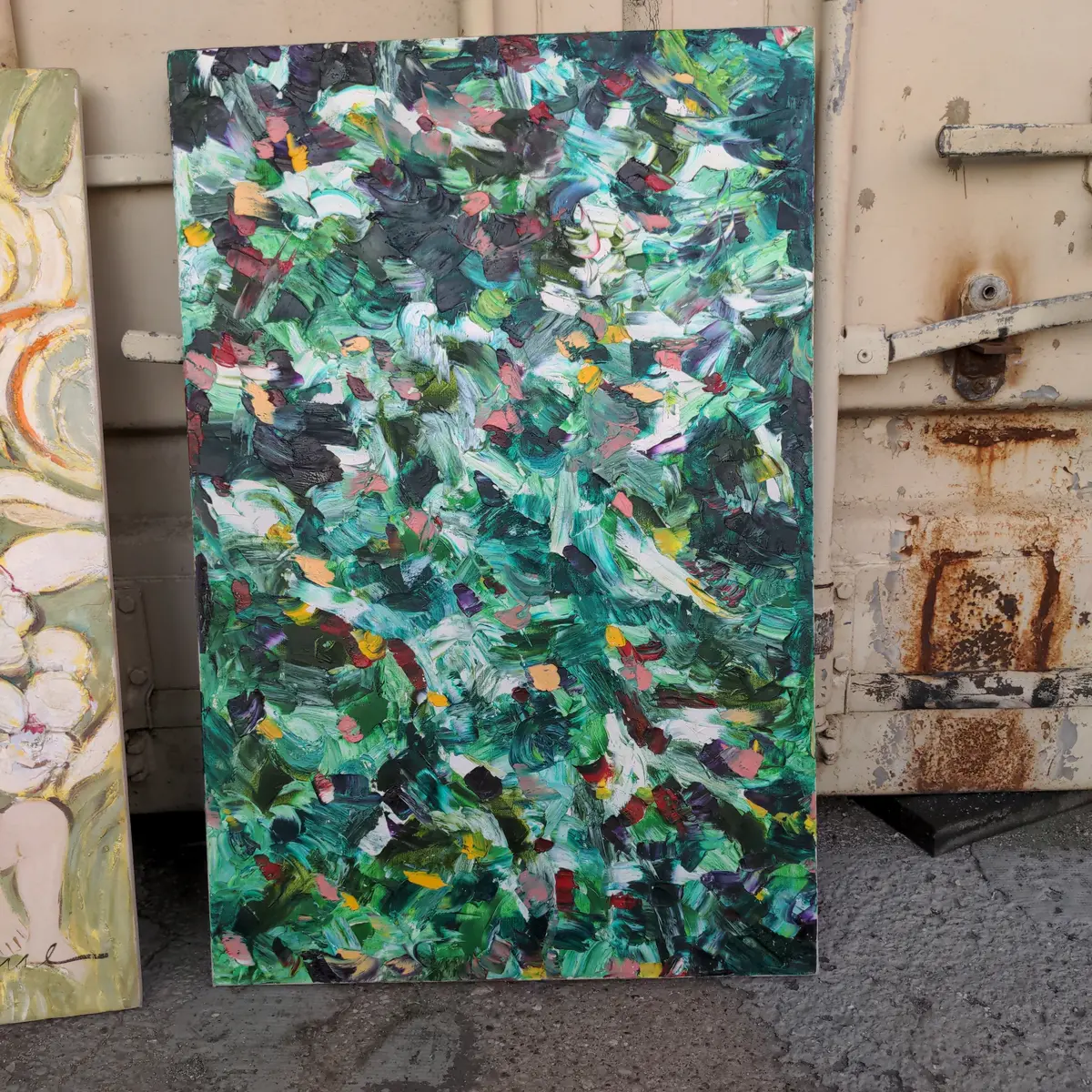 Abstract Floral Explosion Painting 1