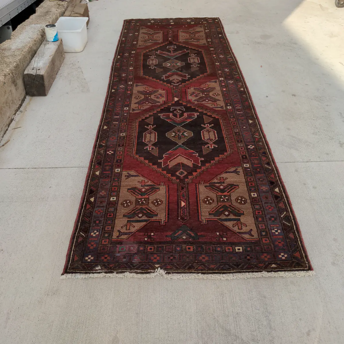 Hand Tied Persian Rugrunner 1