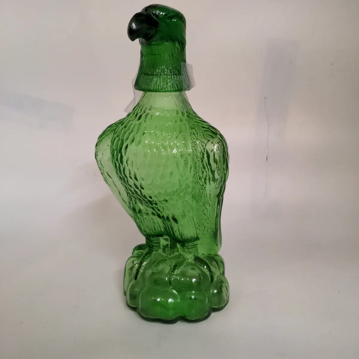 Green Glass Eagle Decanter 1