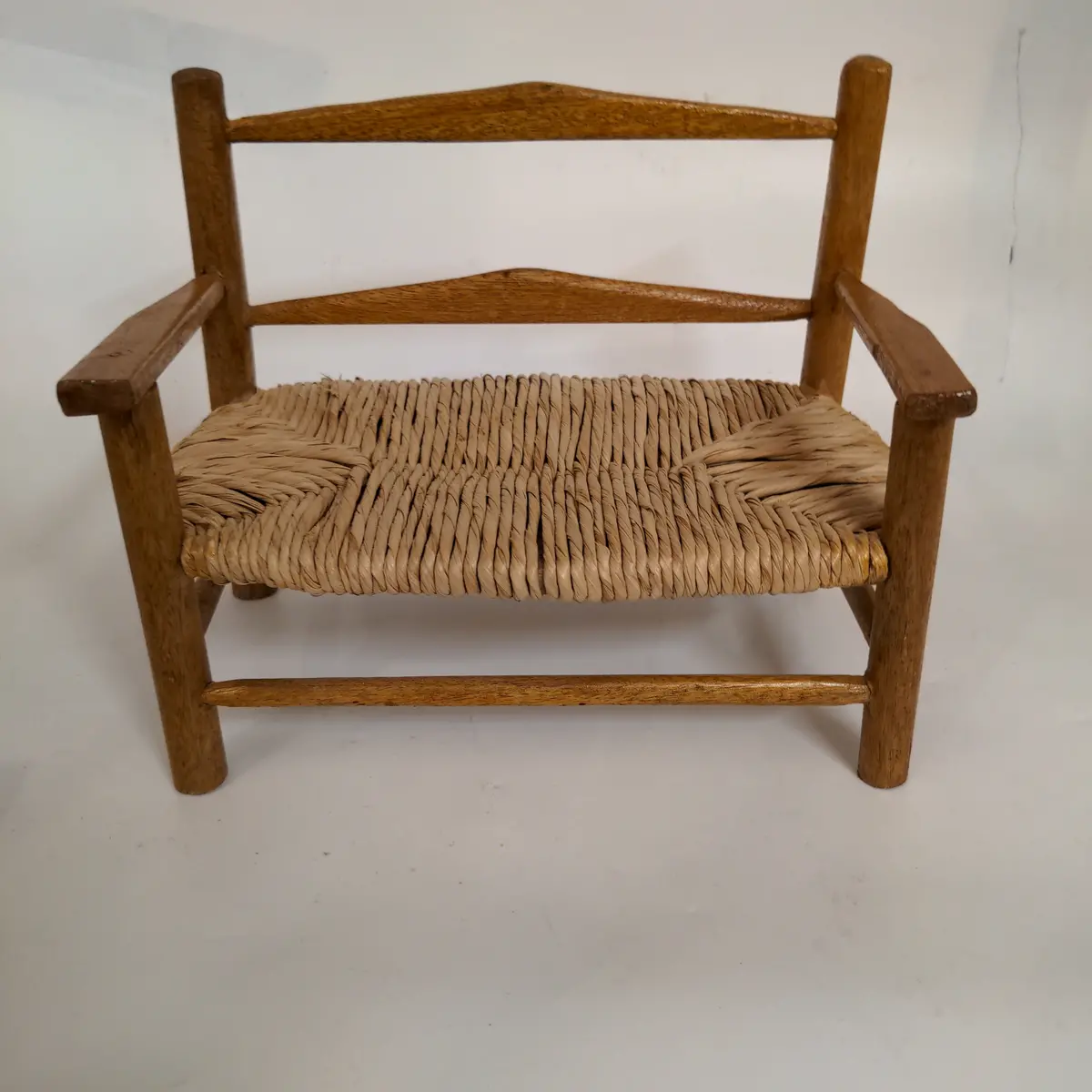 Miniature Rush Seat Settee 1
