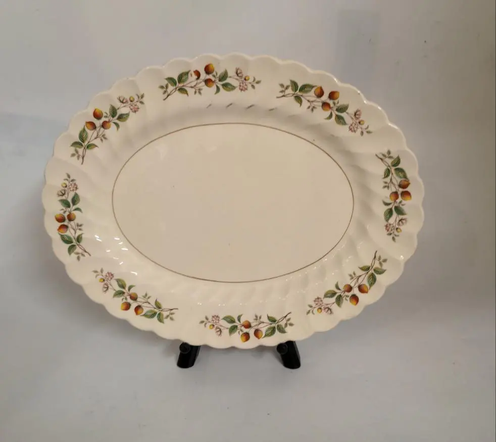 Small Staffordshire Strawberry Platter - Not Old 1