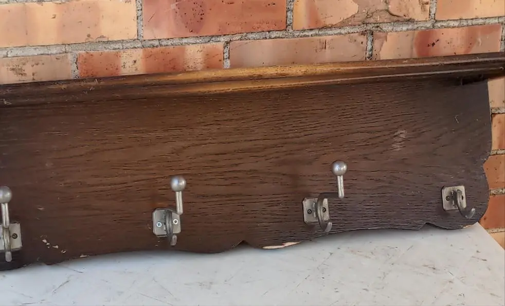 Dutch Oak Hat Shelf As Found 1