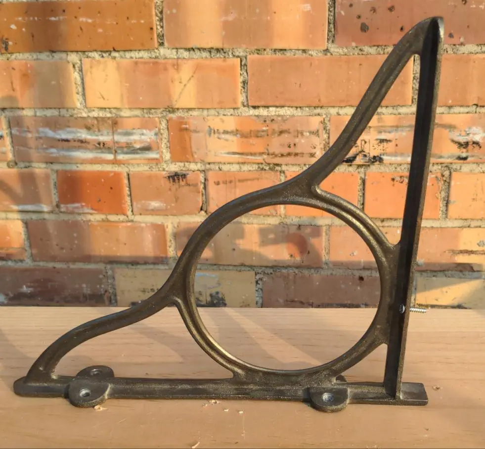 Pair Of Ornamental Iron Shelf Brackets 1