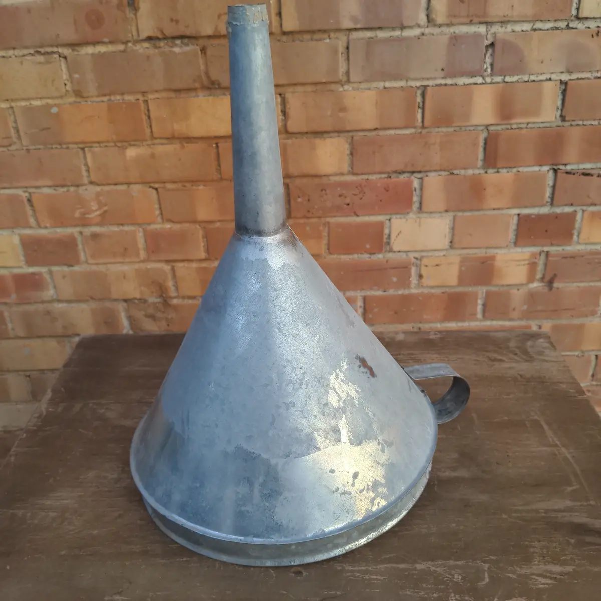 Medium Galvanized Tin Funnel 1