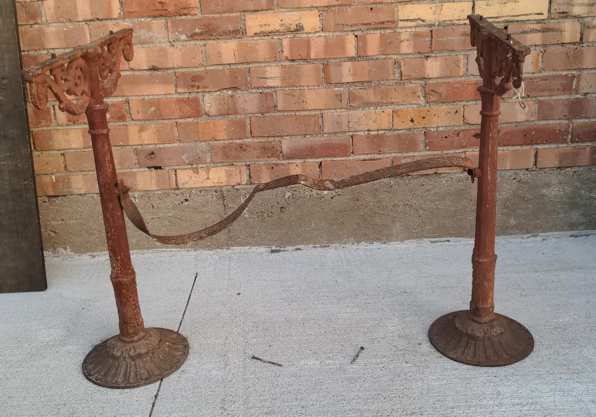 Antique Cast Iron Table Base 1