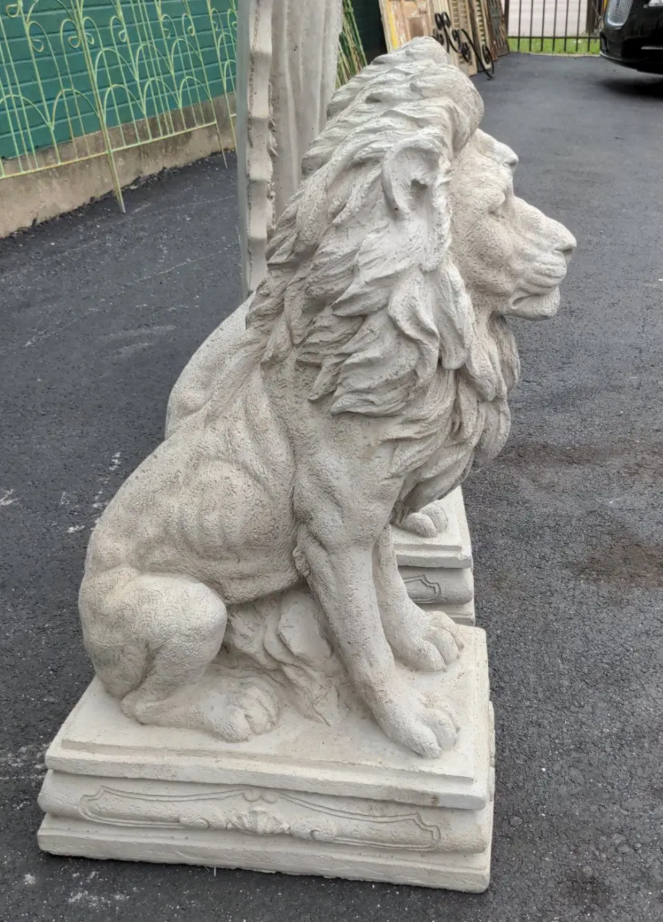 Pair Of Concrete Lions 1
