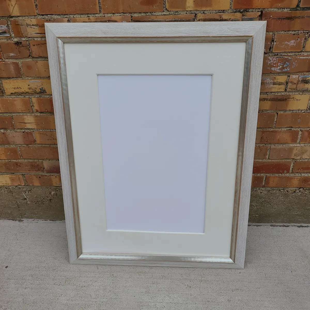Whitewashed Wooden Frame 1