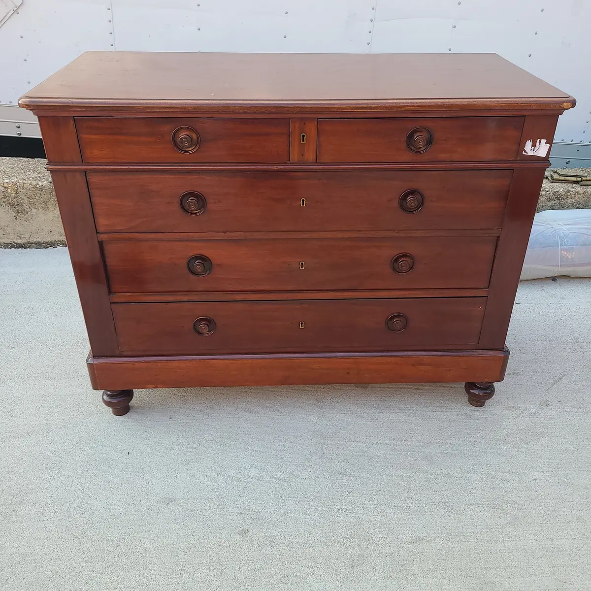 Mahogany Louis Philippe Chest 1
