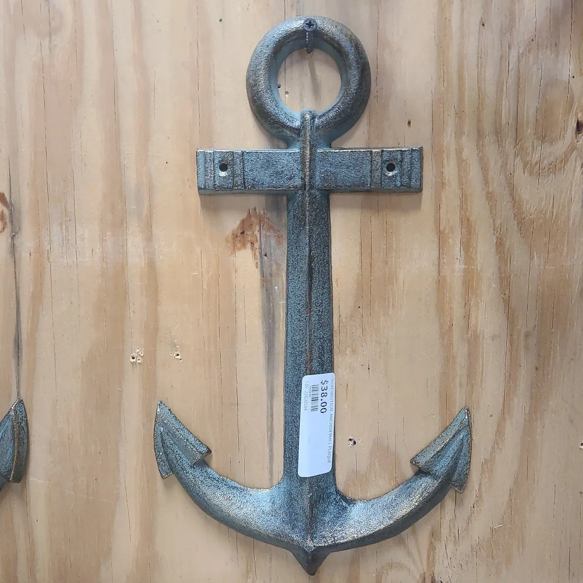 Iron Nautical Anchor Wall Plaque 1