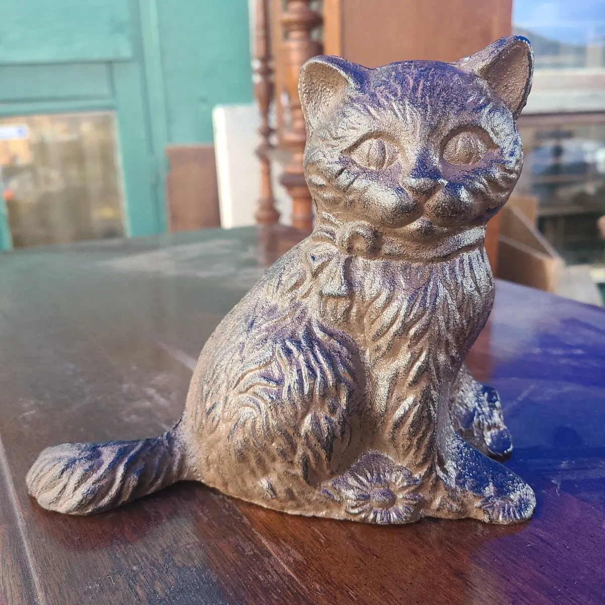 Iron Kitty Statue 1
