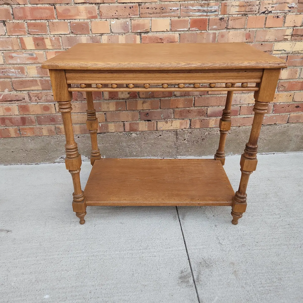 Light Oak Lamp Table-As Found 1