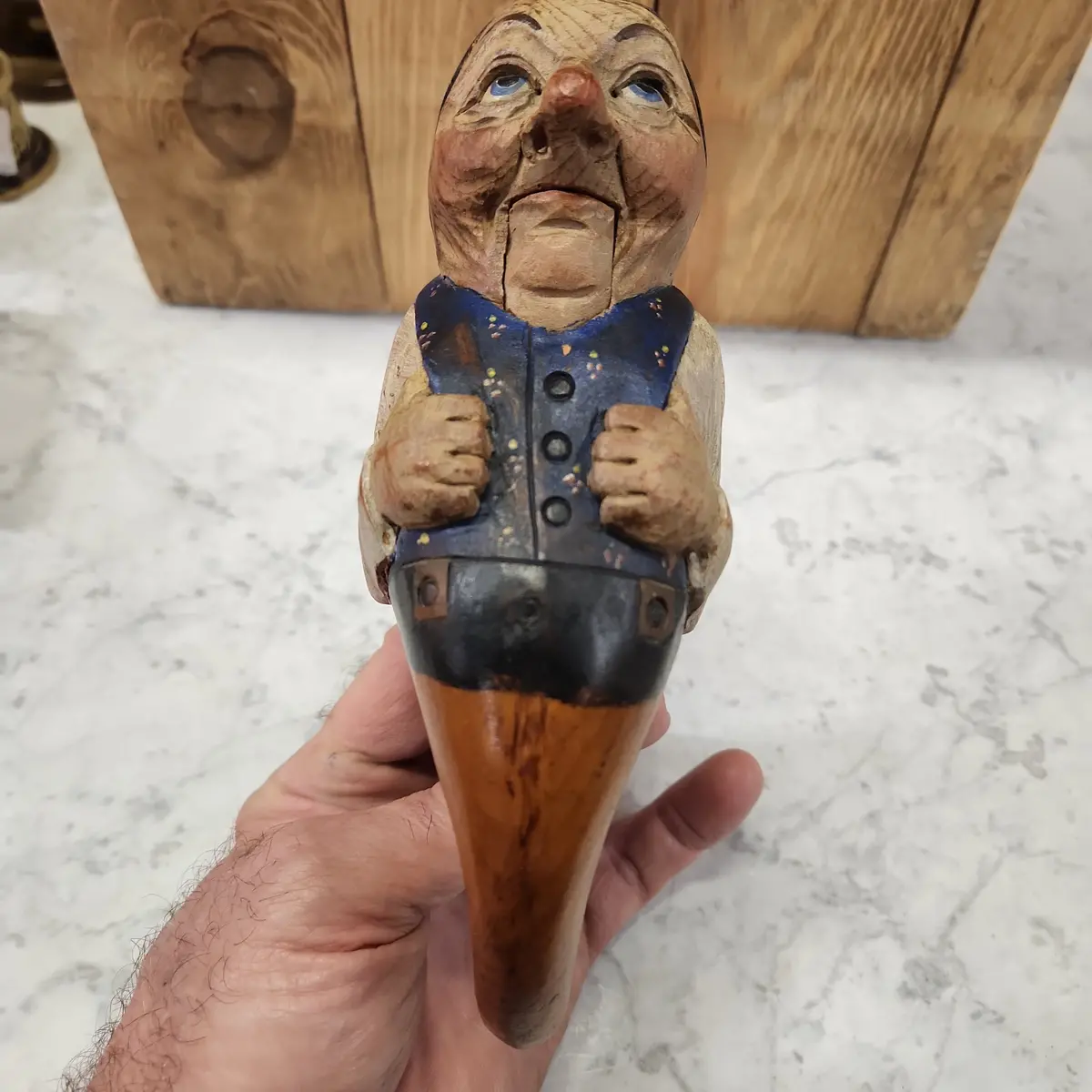 Carved Bavarian Figural Nut Cracker 1