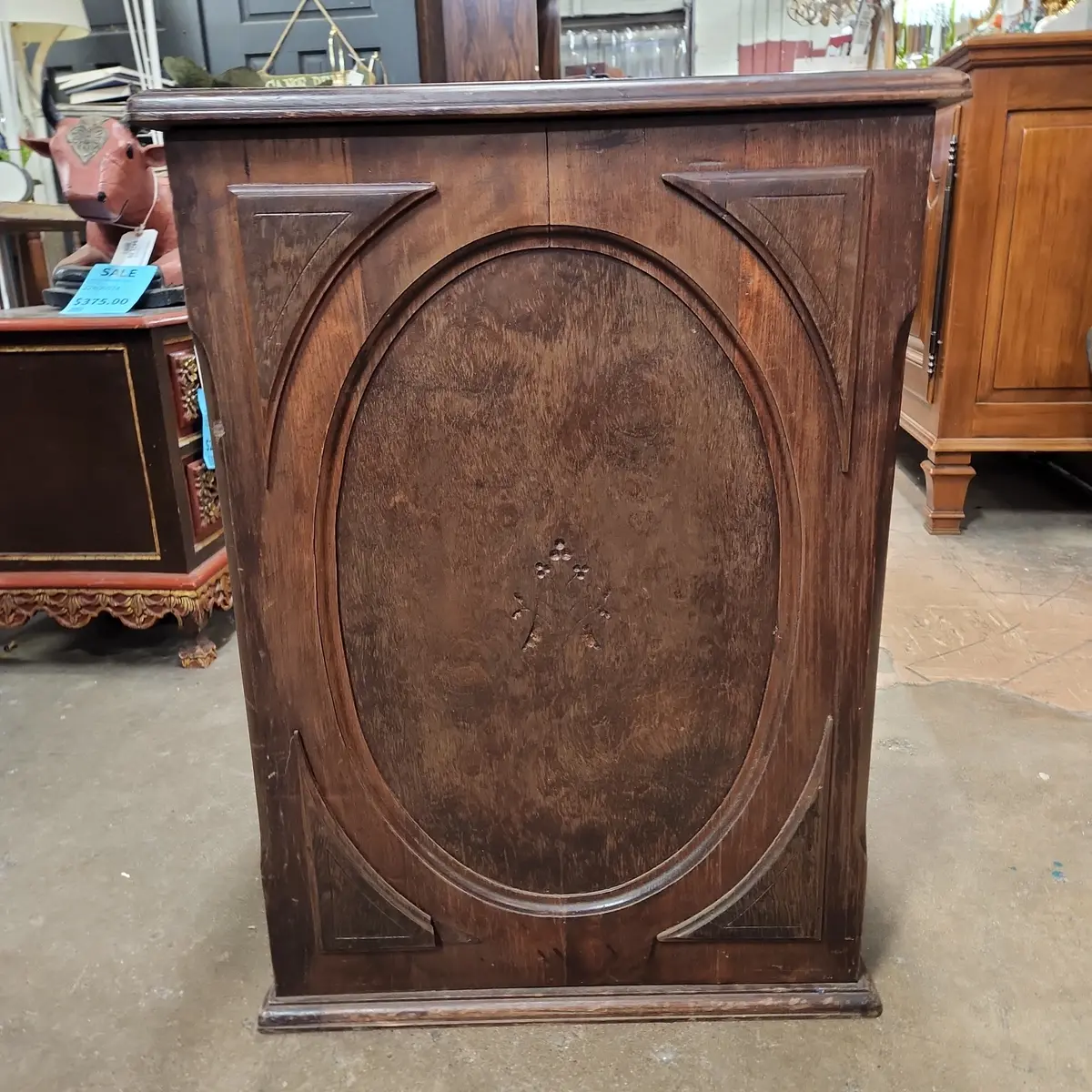 Small Mahogany Square Pedestal 1