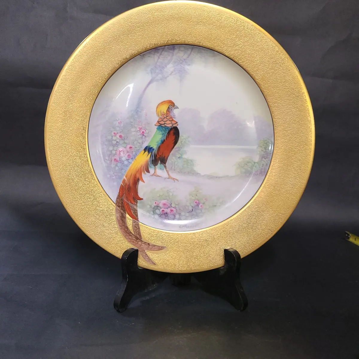 Pickard Gold Crested Pheasant Plate 1