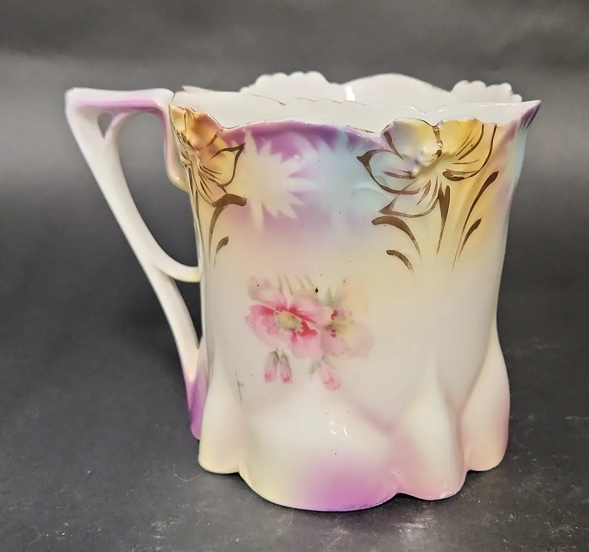 Lavender Floral Mustache Mug 1