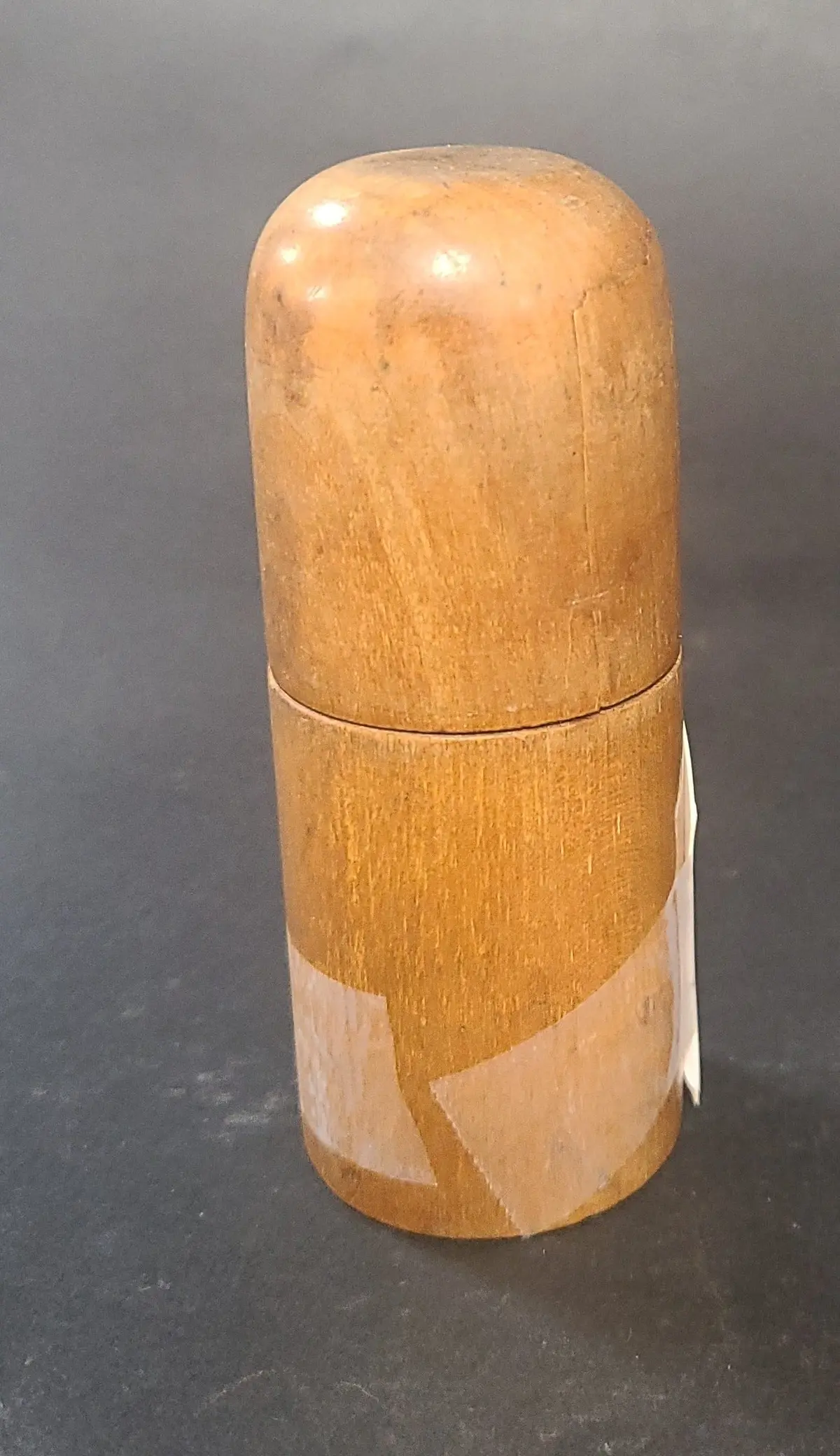 Small Wood Cylindrical Box 1