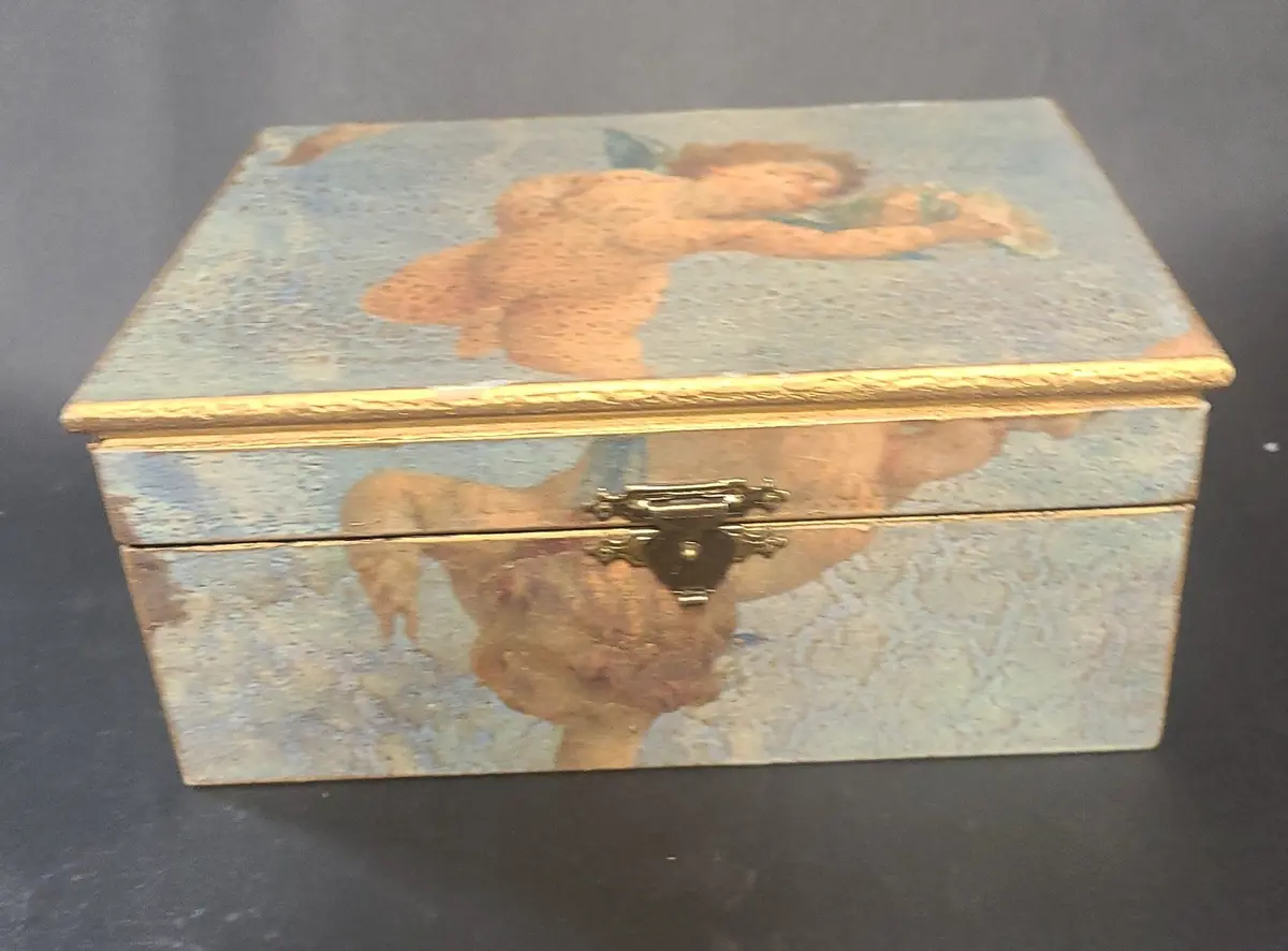 Cherub Decoupage Box 1
