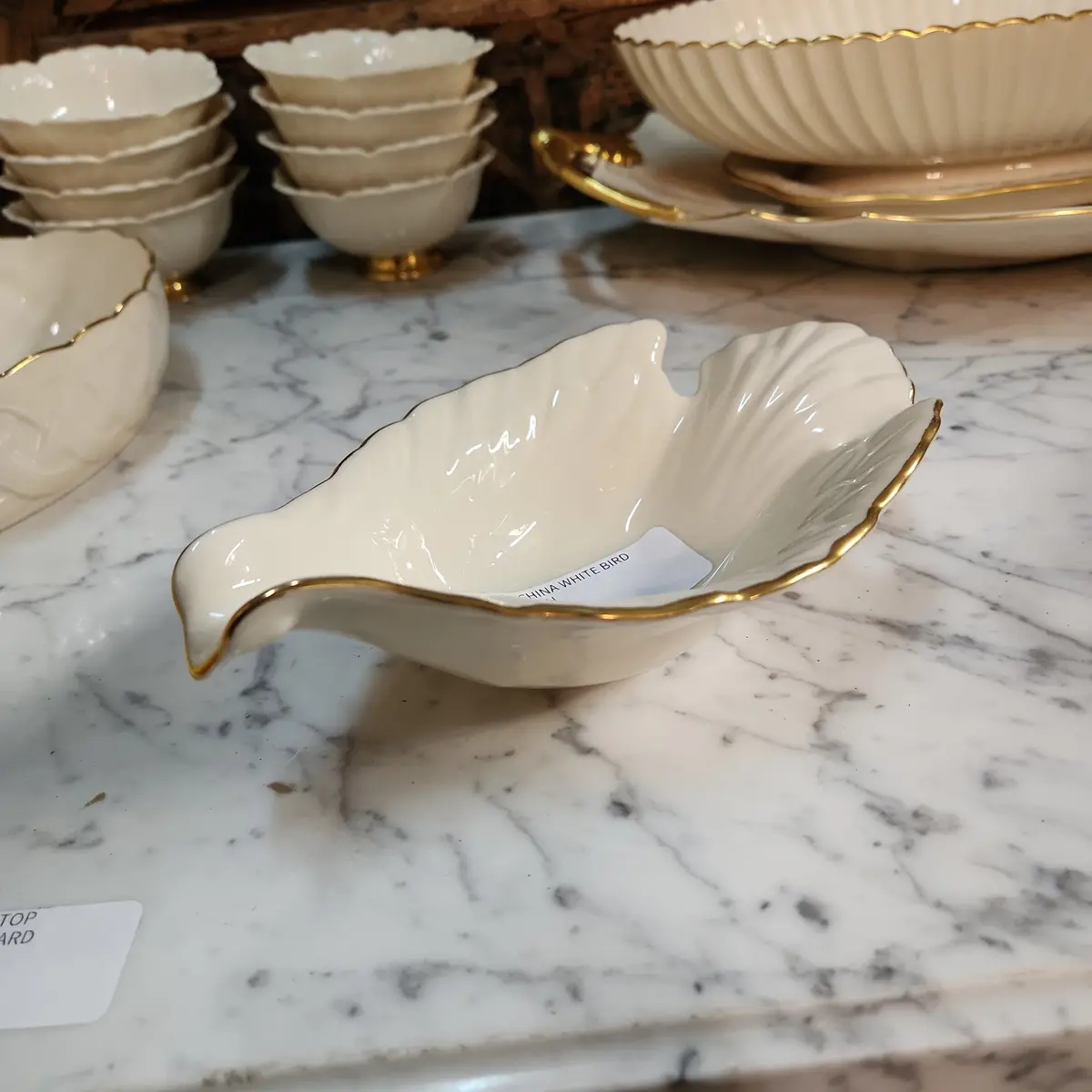 Lennox China White Bird Shaped Dish 1
