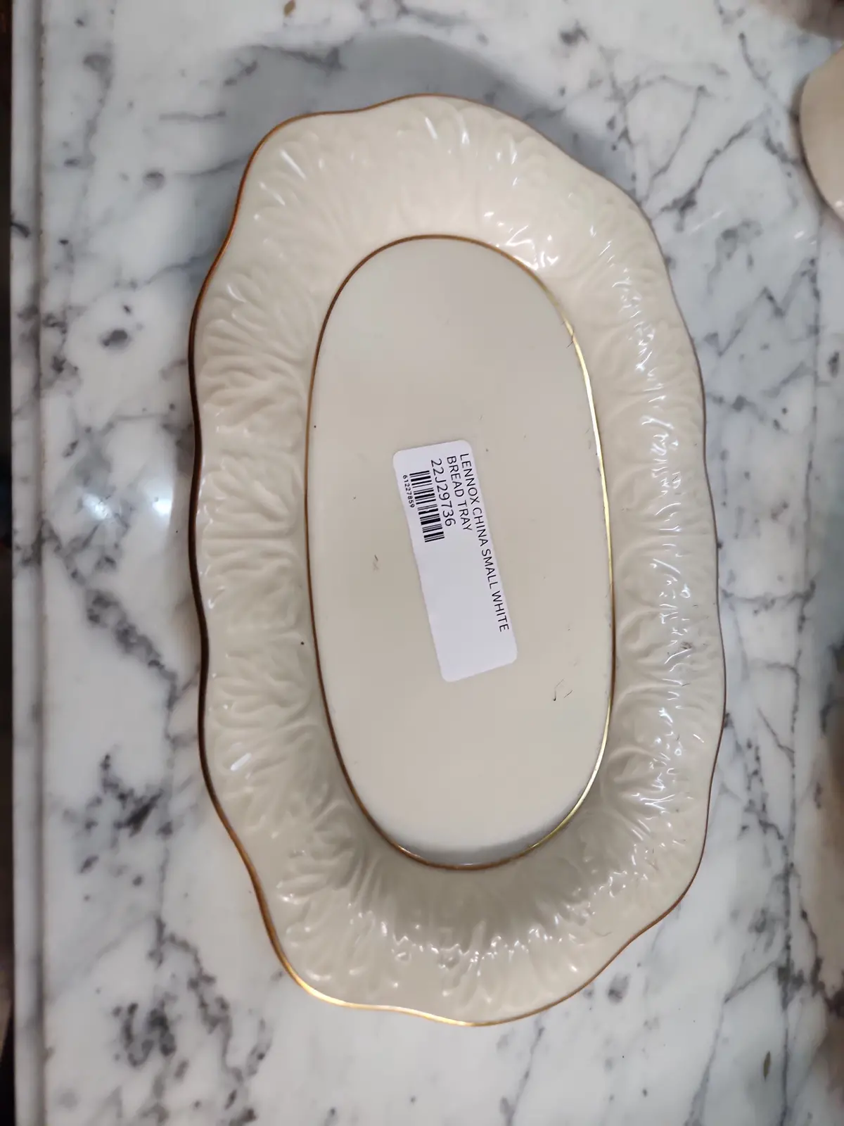 Lennox China Small White Bread Tray 1