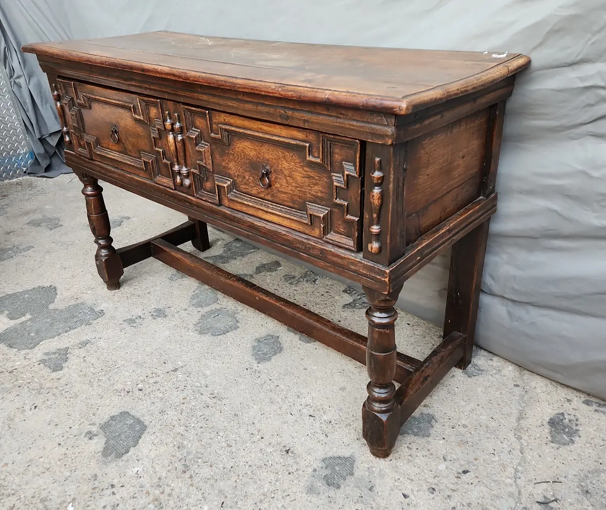 Tudor Oak English Low Console 1