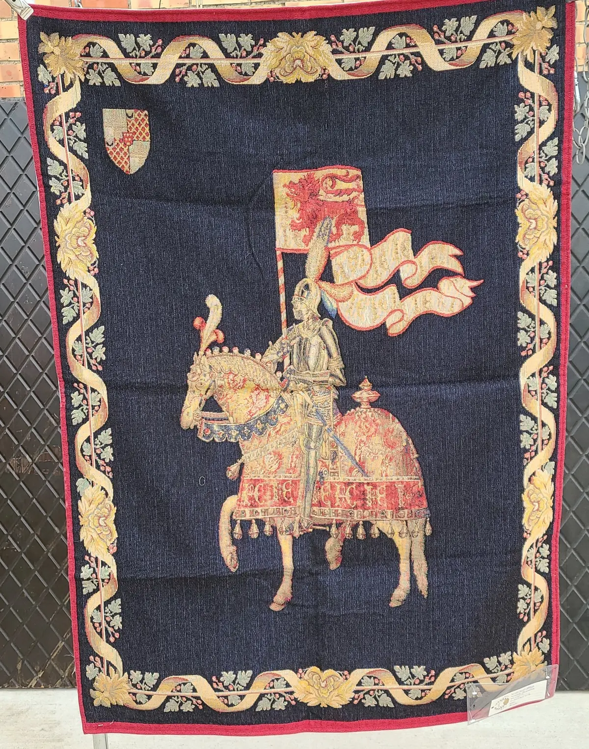 Vertical Tapestry Of Le Cavelier/Knight Mounted On Horse 1