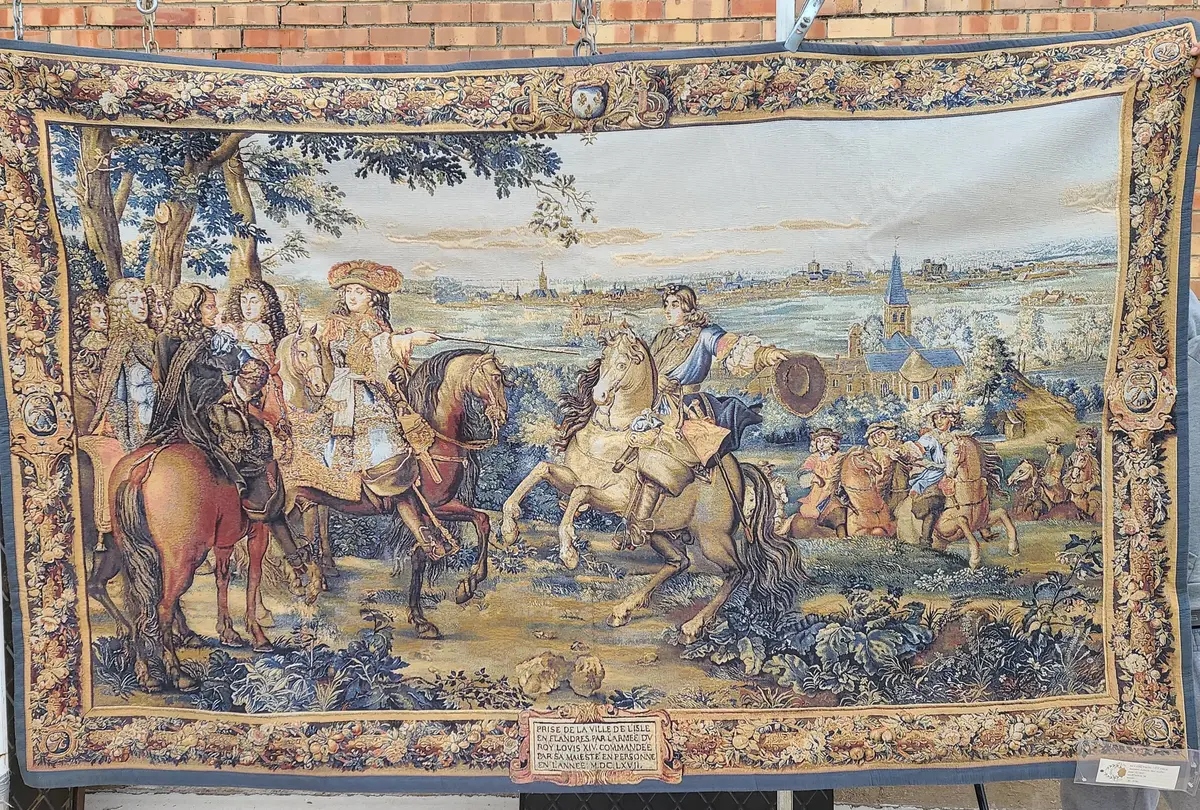 Horizontal Tapestry Of Young Louis Xiv 1