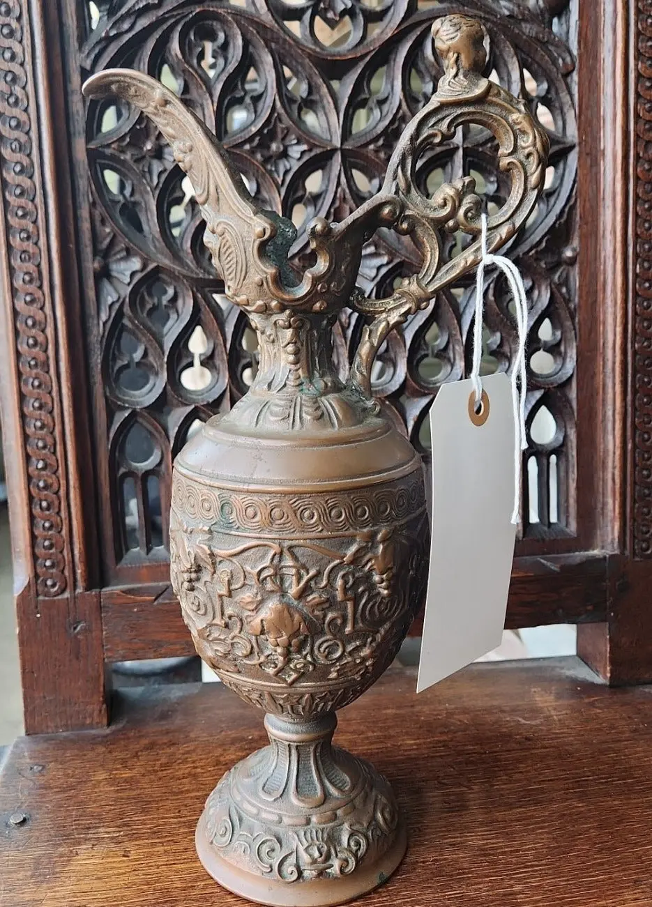 Cast Iron Ewer With Bronze Finish 1