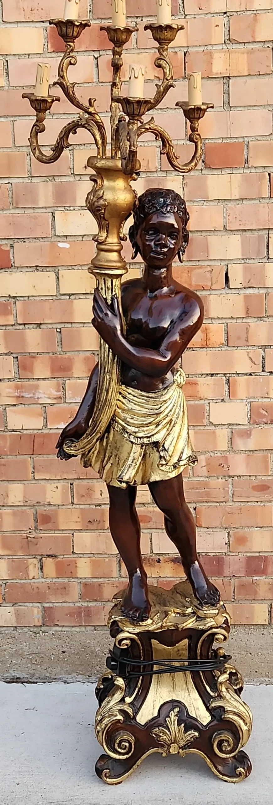 Wood Black A Moor Statue 1